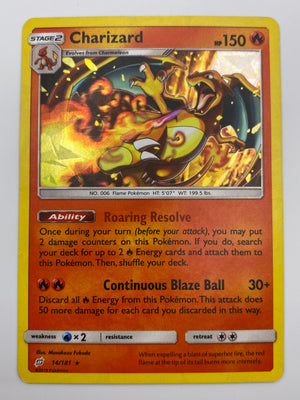 Charizard Cracked Ice Holo Team Up LP