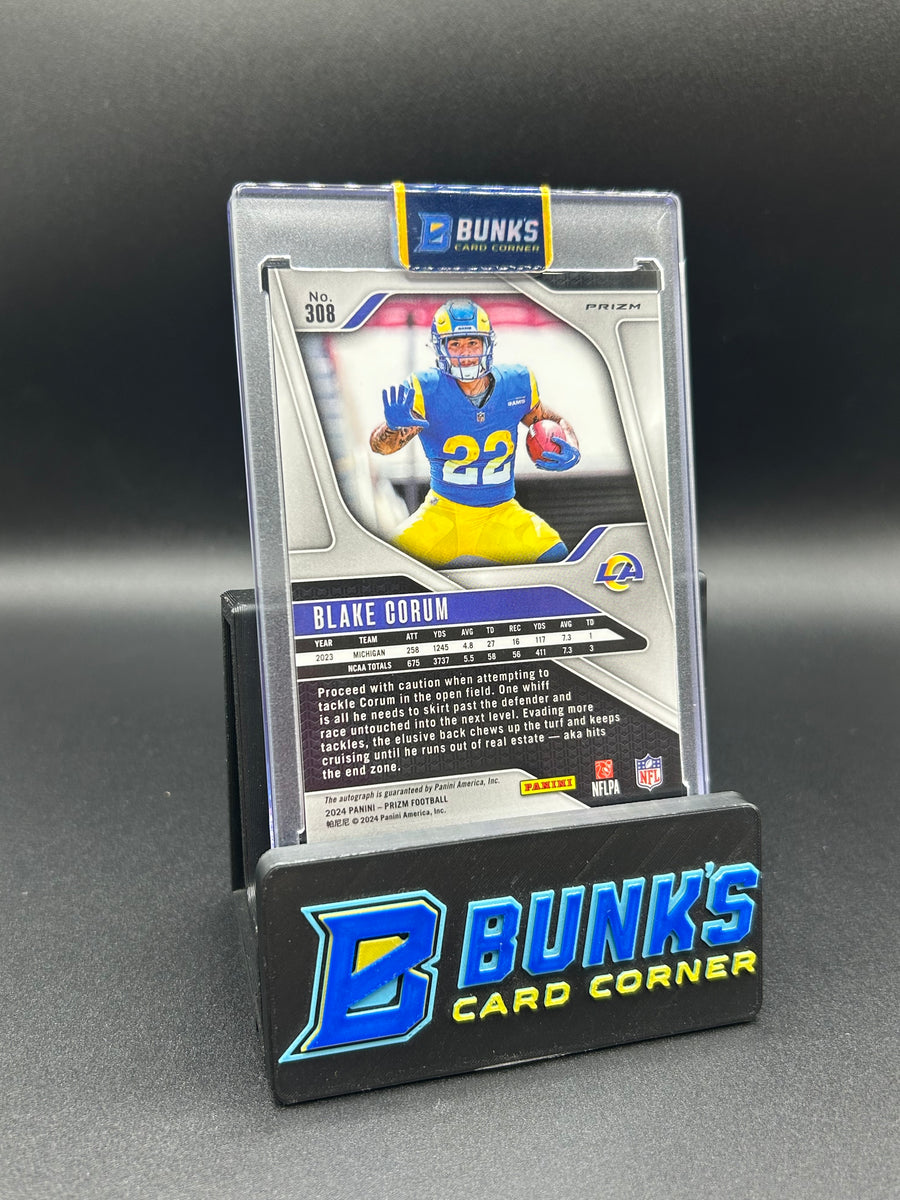 2024 Blake Corum Panini Prizm Silver Rc Auto