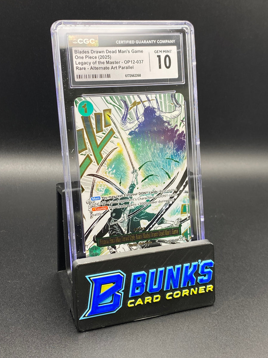 Blades Drawn Dead Man's Game Rare Alt Art Parallel OP12-037 CGC 10