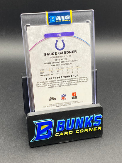 2025 Sauce Gardner Topps Finest 5/10 Rare Variant