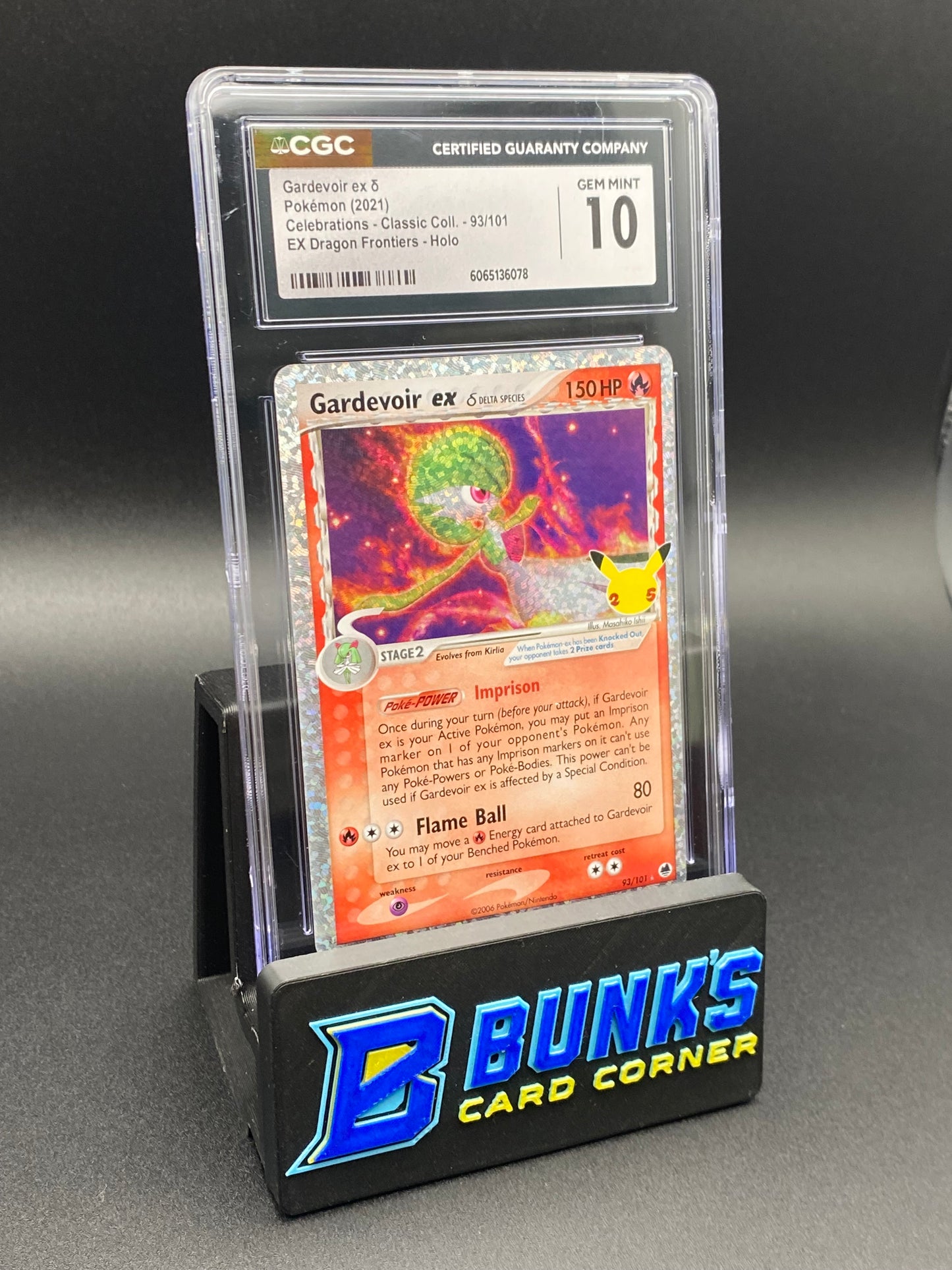 Gardevoir Ex Holo Delta Species Celebrations CGC 10