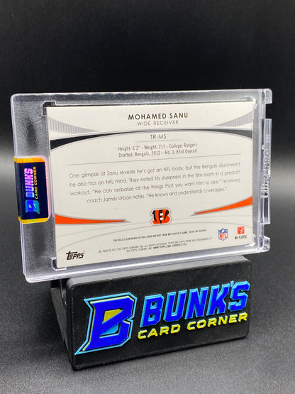 2012 Mohamed Sanu Topps Prime Patches Rc 2/25