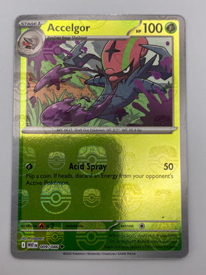 Accelgor Masterball Reverse Holo White Flare NM