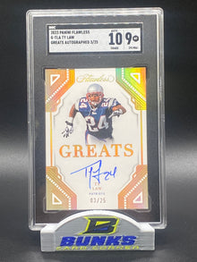 2023 Ty Law AUTOGRAPHED 3/25 (Box B6)