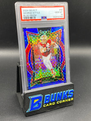 2024 George Kittle Blue Prizm PSA 10 79/249