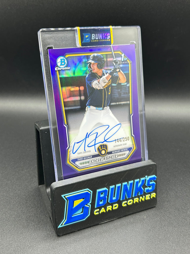 2026 Andrew Fischer First Bowman Chrome Purple Refractor Auto 144/250