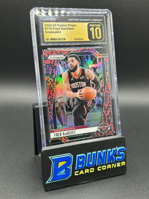 2024-25 Fred VanVleet Panini Prizm Snakeskin SP CGC Pristine 10