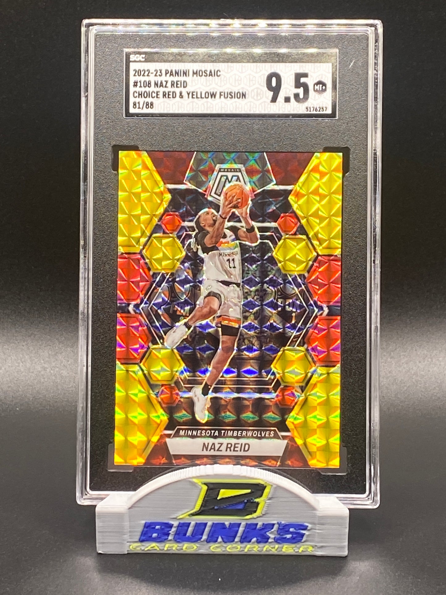 2022-23 Naz Reid - Red & Yellow Fusion 81/88 (Box B2)