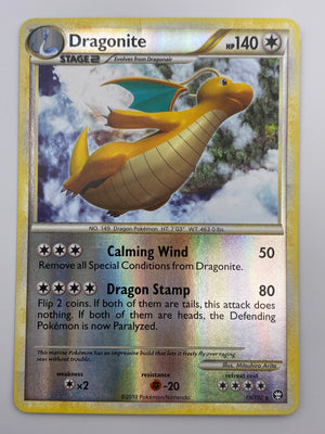 Dragonite Reverse Holo Triumphant Crease