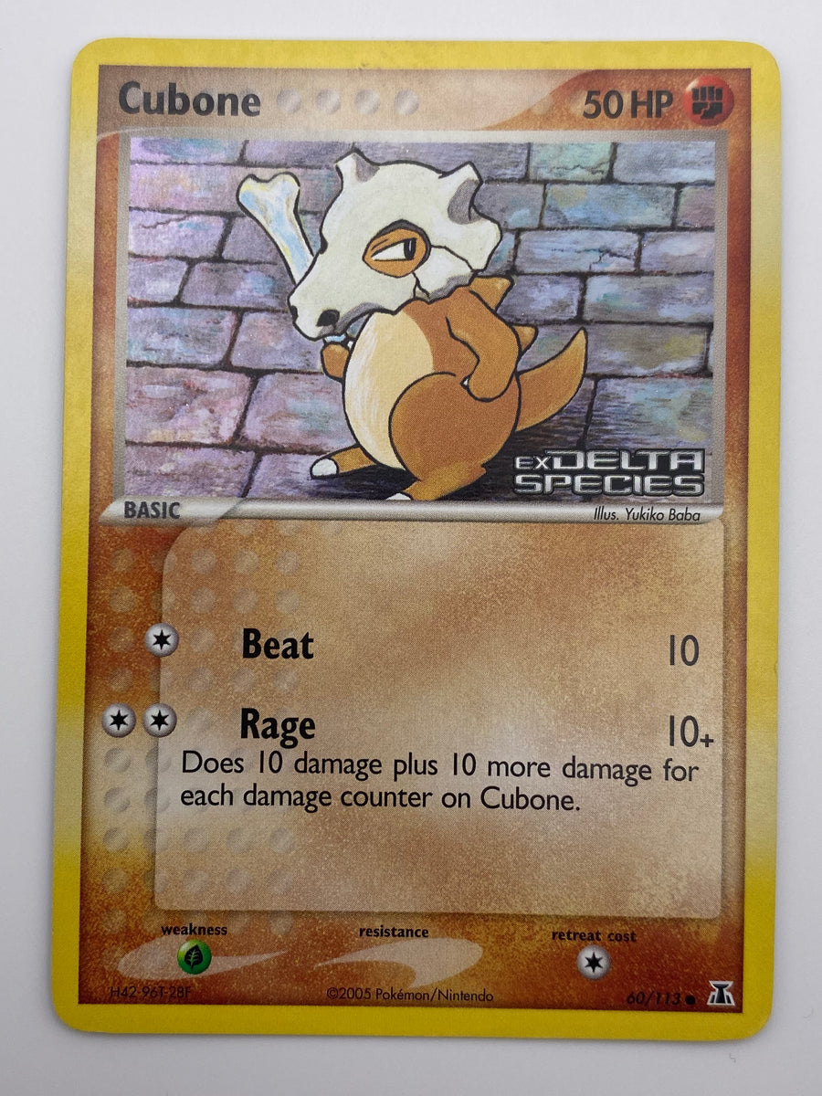 Cubone Reverse Holo Delta Species Stamped MP