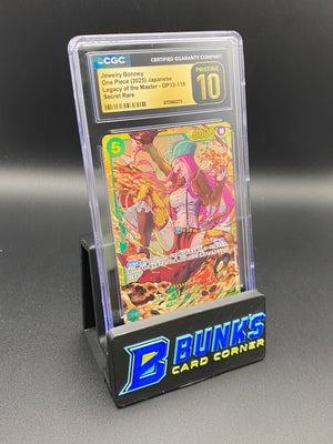 Jewelry Bonney Secret Rare OP12-188 CGC PRISTINE 10 Japanese