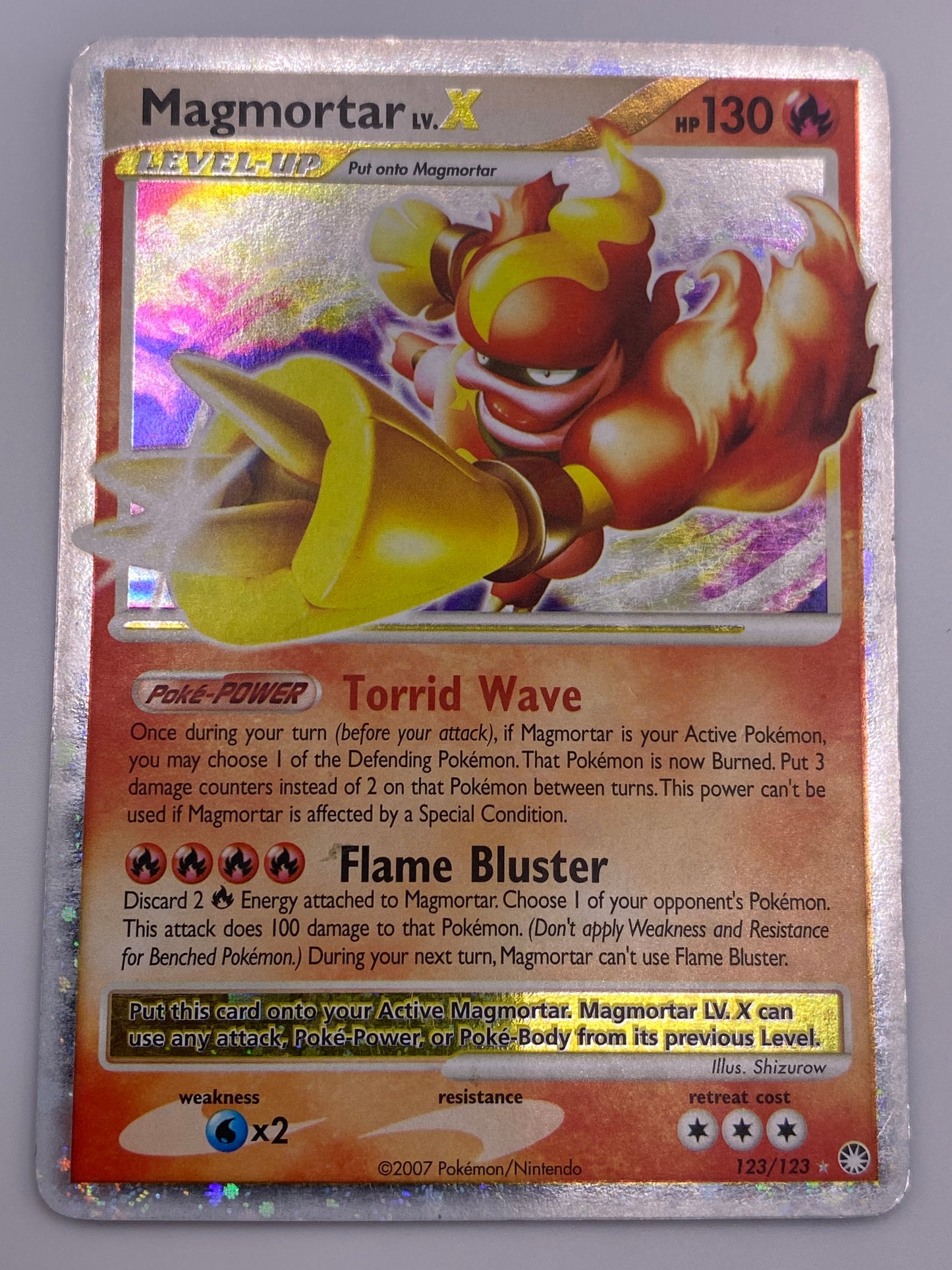 Magmortar Lv. X Holo Mysterious Treasures MP