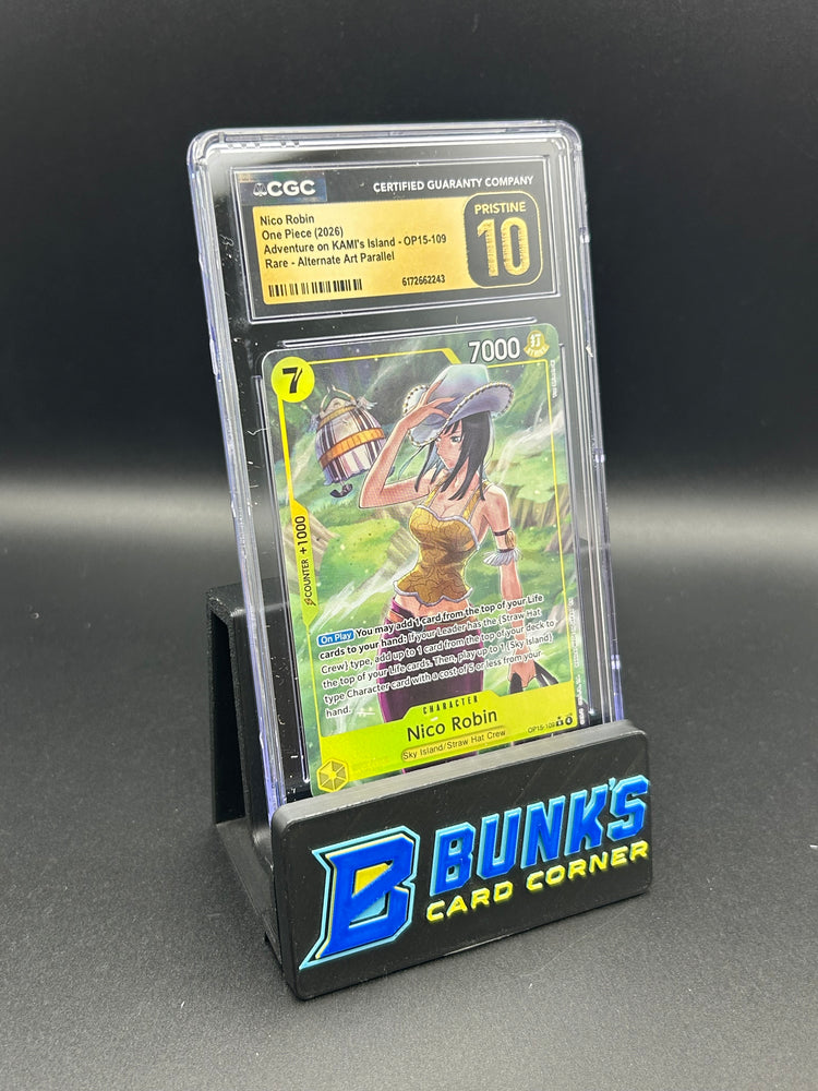 Nico Robin Rare Parallel OP15-109 CGC Pristine 10