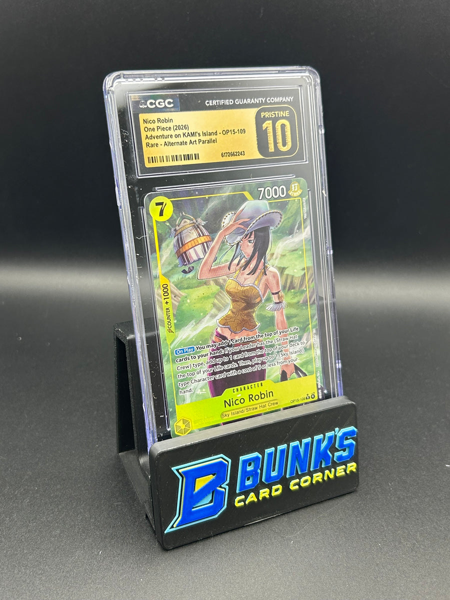 Nico Robin Rare Parallel OP15-109 CGC Pristine 10