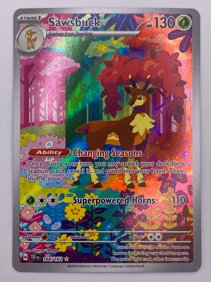 Sawsbuck Illustration Rare Temporal Forces NM