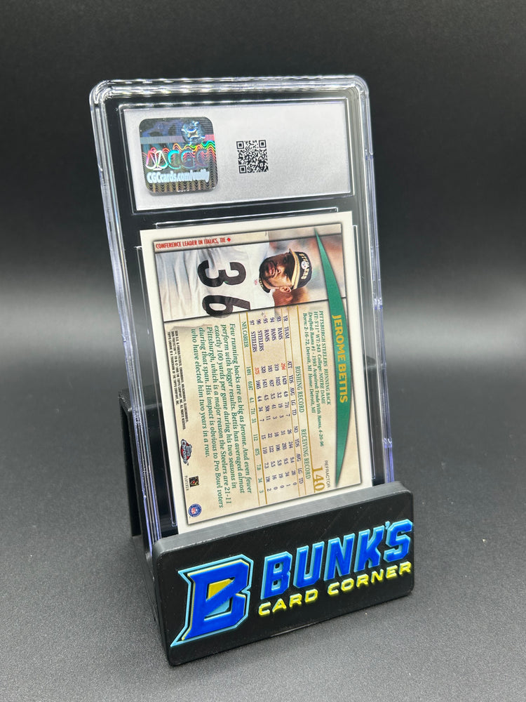 1998 Jerome Bettis Topps Chrome Refractor "The Bus" CGC 9