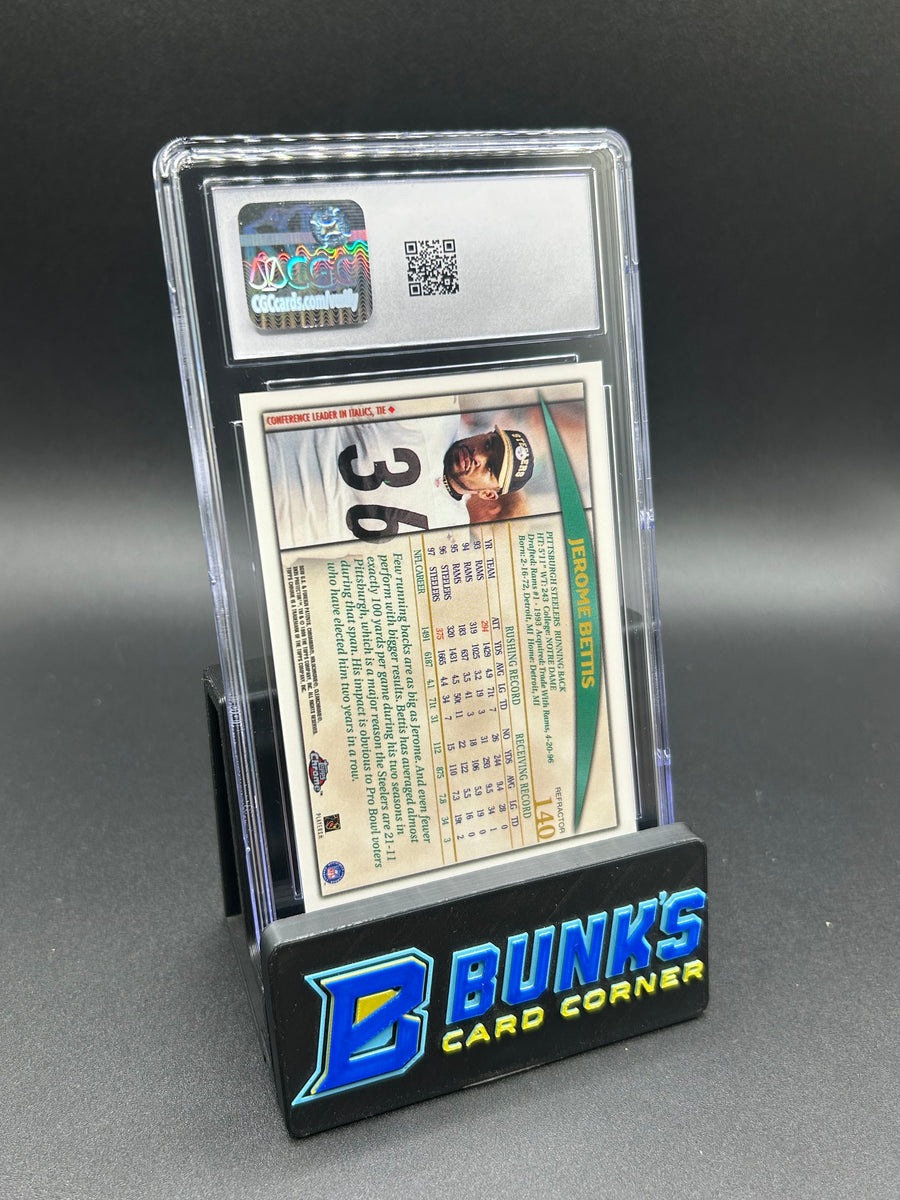 1998 Jerome Bettis Topps Chrome Refractor "The Bus" CGC 9