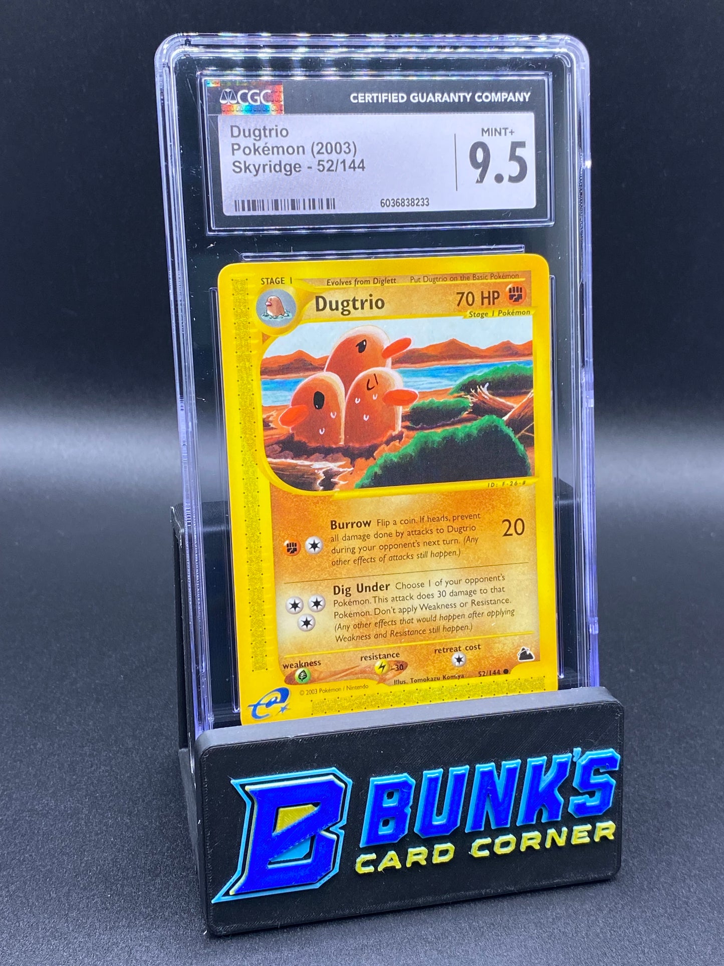Dugtrio E-reader Skyridge CGC 9.5