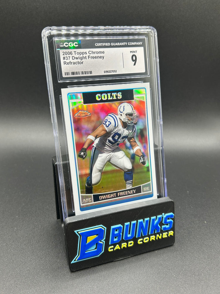 2006 Dwight Freeney Topps Chrome Refractor CGC 9