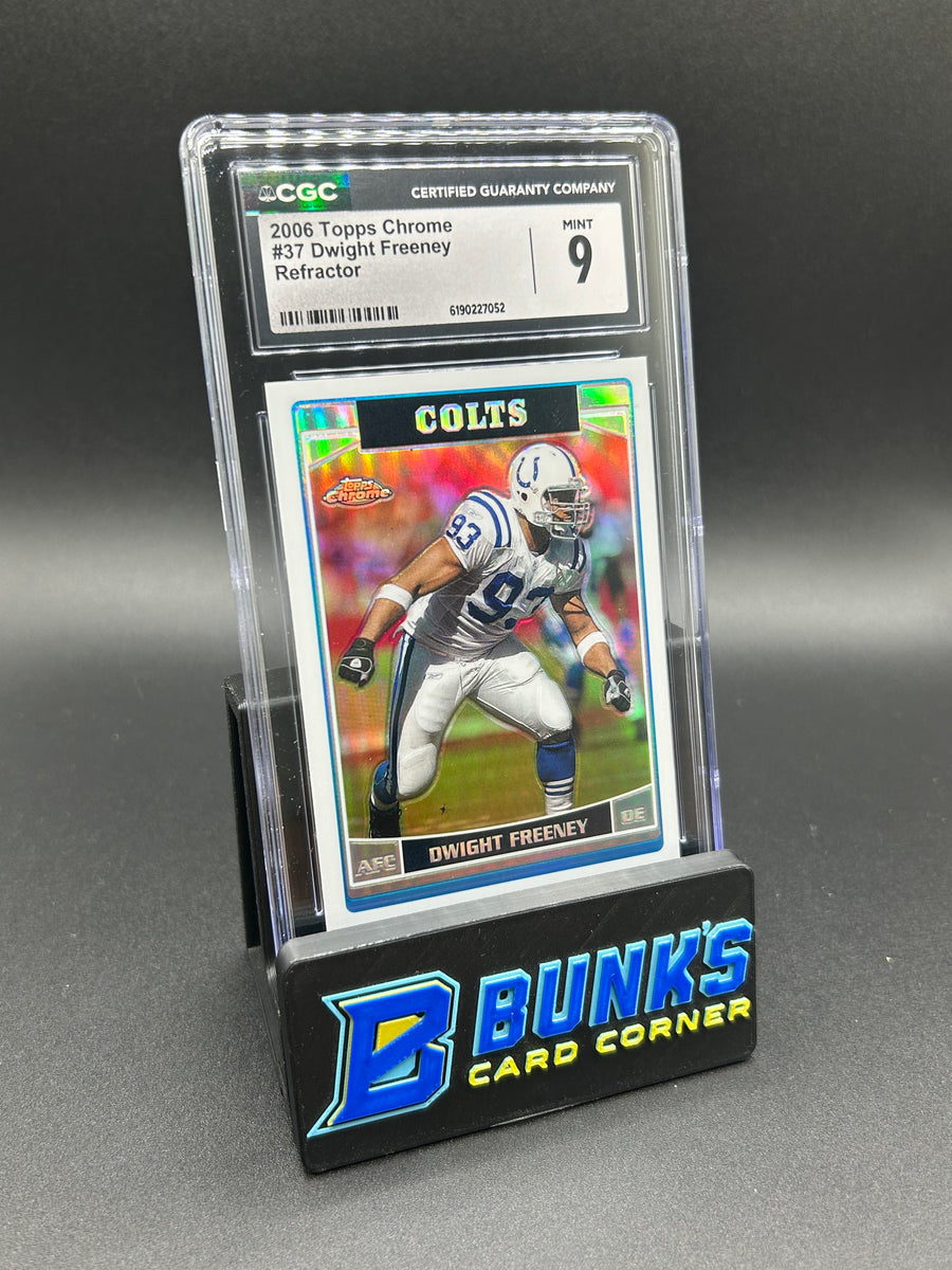 2006 Dwight Freeney Topps Chrome Refractor CGC 9