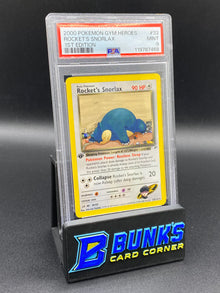 Rocket's Snorlax 1st Edition PSA 9