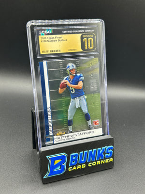 2009 Matthew Stafford Topps Finest  Rc CGC Pristine 10 Pop 2