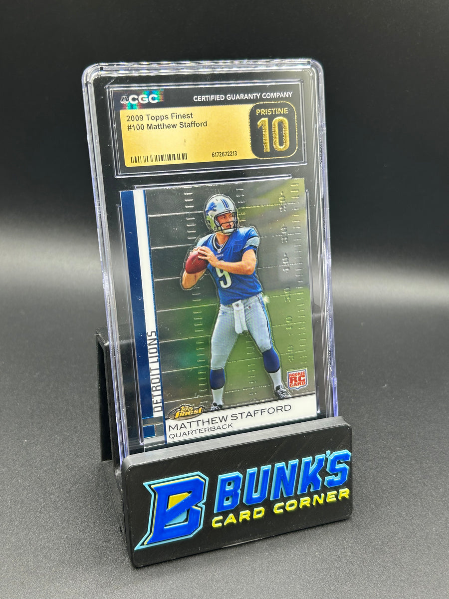 2009 Matthew Stafford Topps Finest  Rc CGC Pristine 10 Pop 2