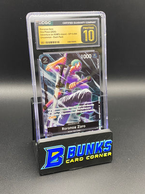 Roronoa Zoro Uncommon OP15-094 CGC PRISTINE 10