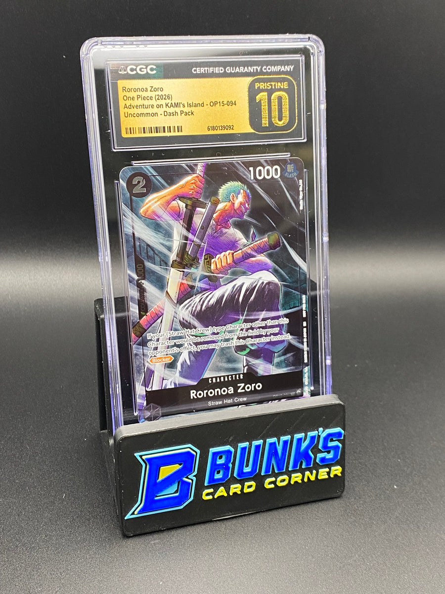 Roronoa Zoro Uncommon OP15-094 CGC PRISTINE 10