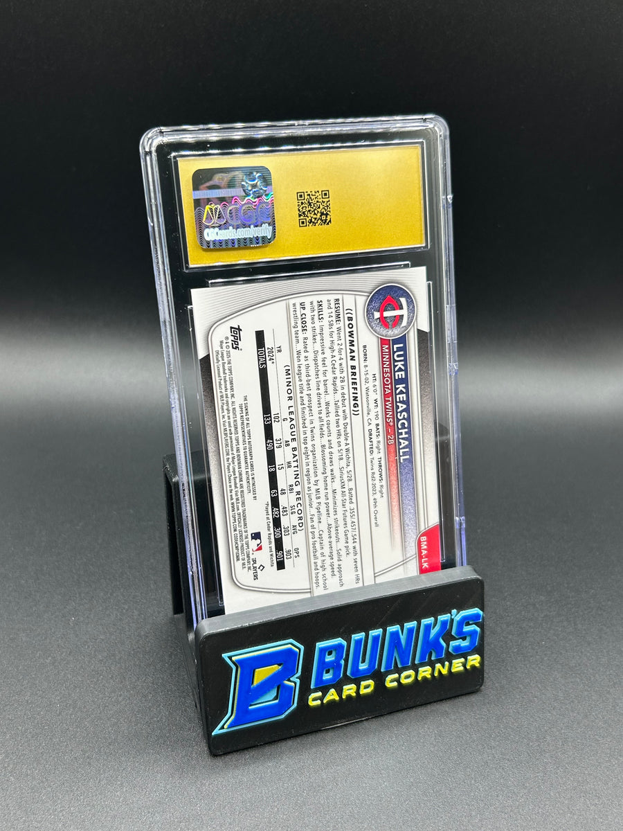 2025 Luke Keaschall Bowman Mega Box Autographs CGC 10