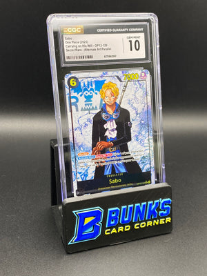 Sabo Secret Rare Alt Art Parallel OP13-120 CGC 10
