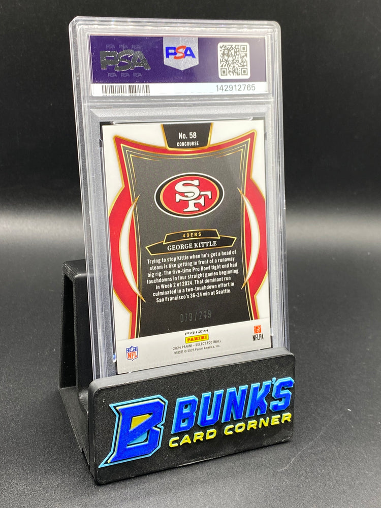 2024 George Kittle Blue Prizm PSA 10 79/249