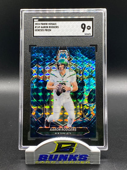 2024 Aaron Rodgers Genesis Prizm SGC 9 (Box 15)