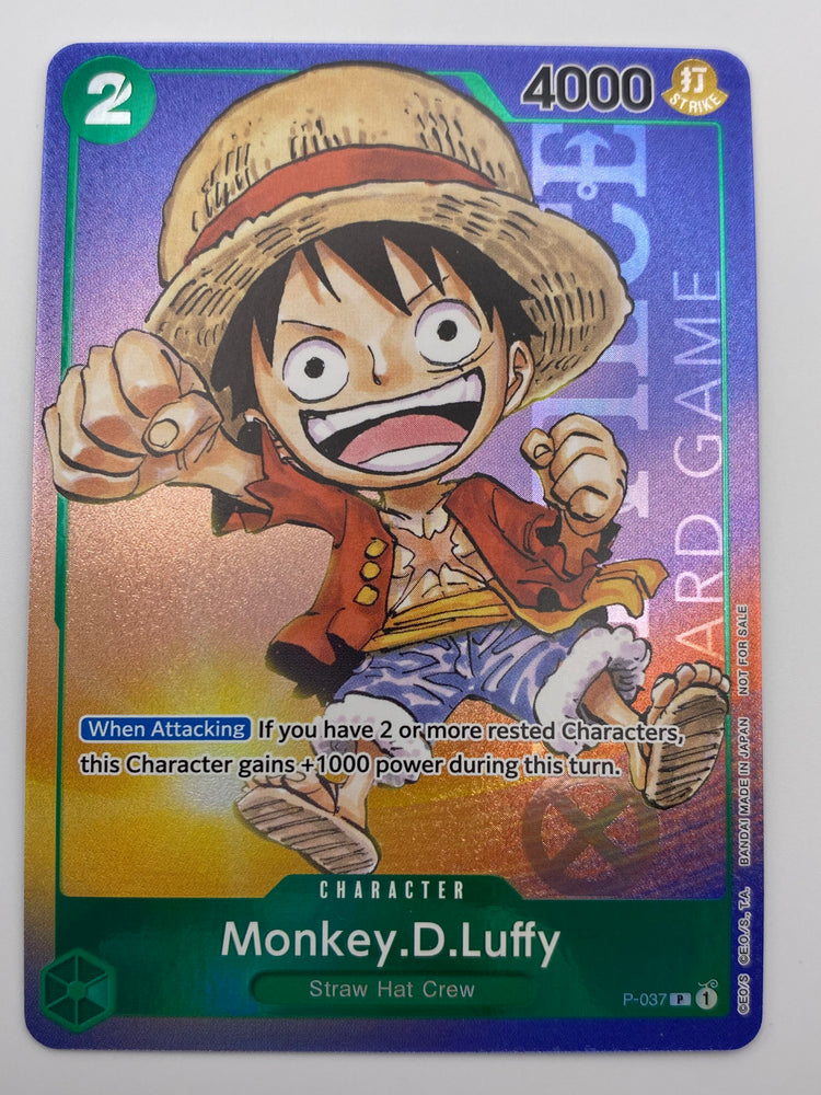 Monkey D. Luffy P-037 NM