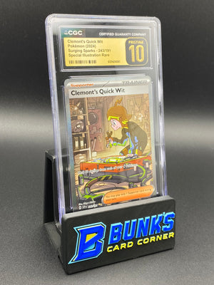 Clemont's Quick Wit SIR Surging Sparks CGC PRISTINE 10