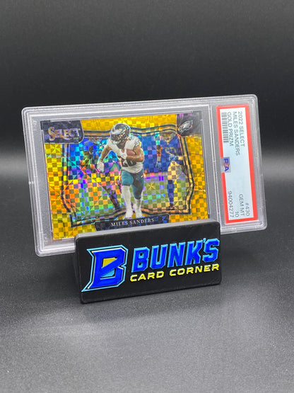 2022 Miles Sanders Gold Prizm 3/10