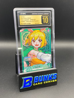 Carrot Leader Alt Art Parallel OP08-021 CGC PRISTINE 10