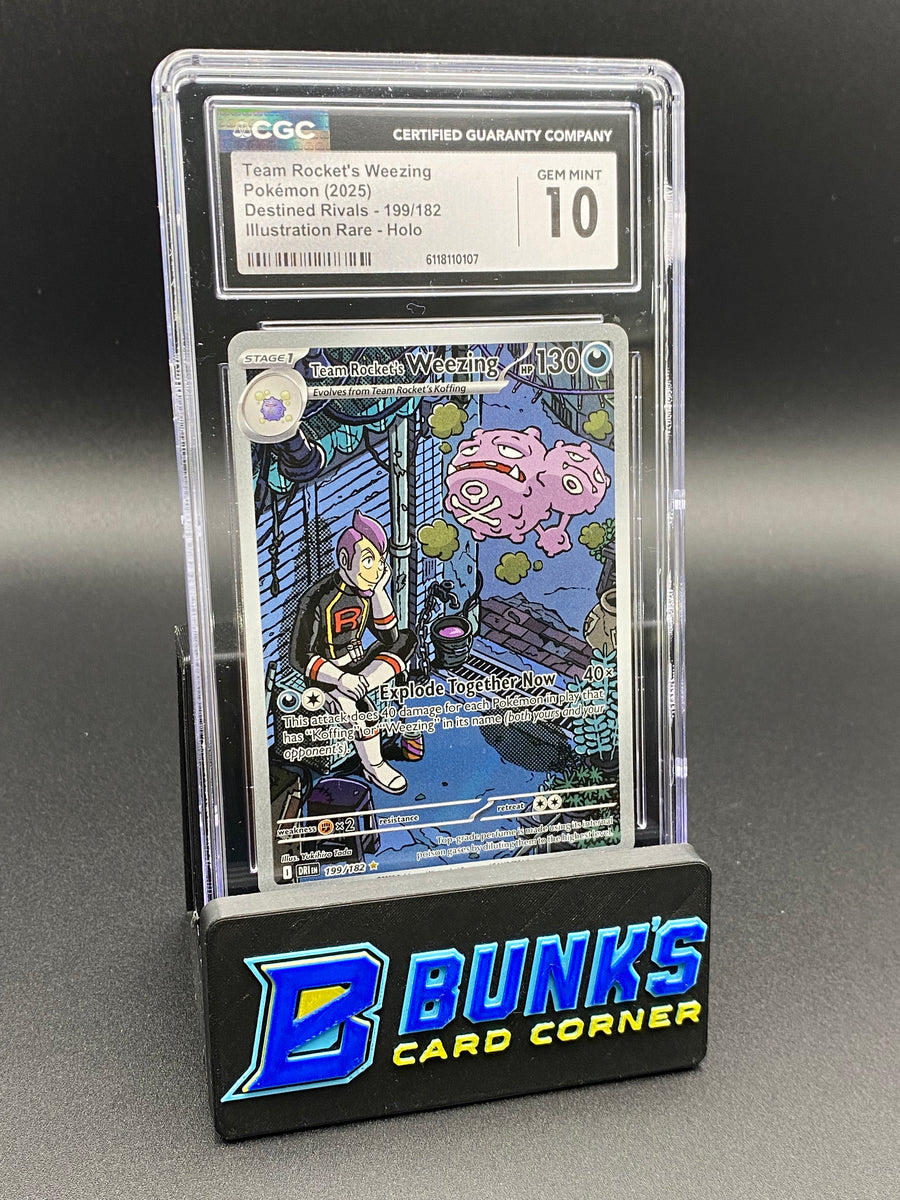 Team Rocket's Weezing Illustration Rare Destined Rivals CGC 10