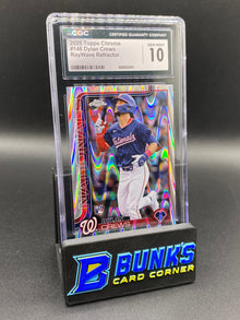 2025 Dylan Crews Raywave Ref. Rc CGC 10 SP