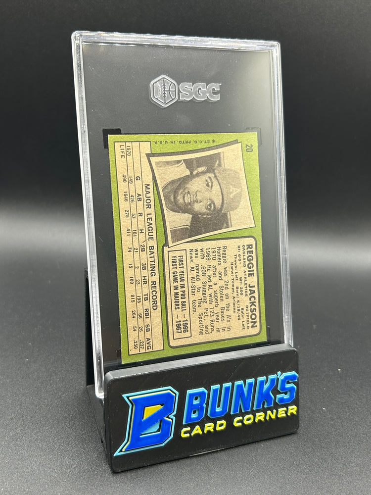 1971 Reggie Jackson Topps #20 SGC 5