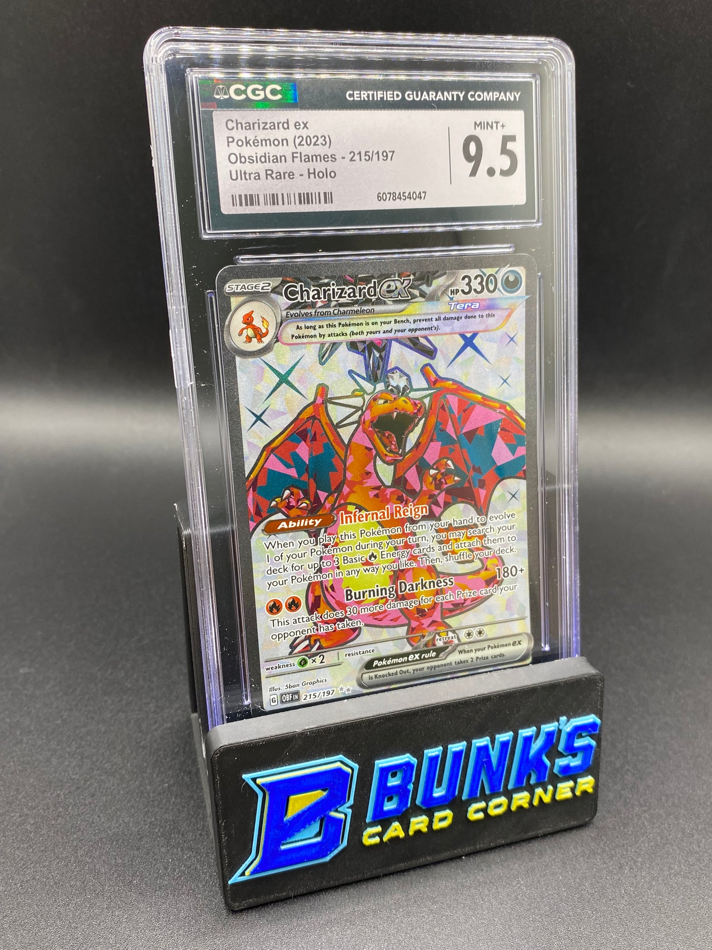 Charizard Ex Ultra Rare Obsidian Flames CGC 9.5