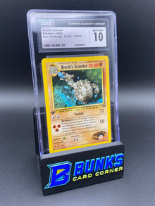 Brock's Graveler Gym Challenge 1st Edition CGC 10