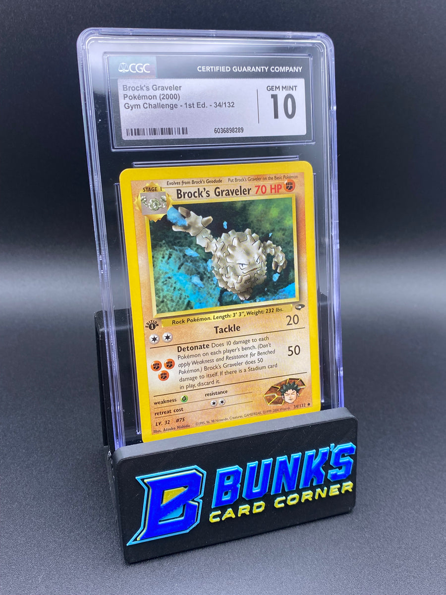 Brock's Graveler Gym Challenge 1st Edition CGC 10