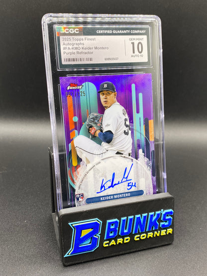 2025 Keider Montero Purple Ref. Auto 91/125 CGC 10/10