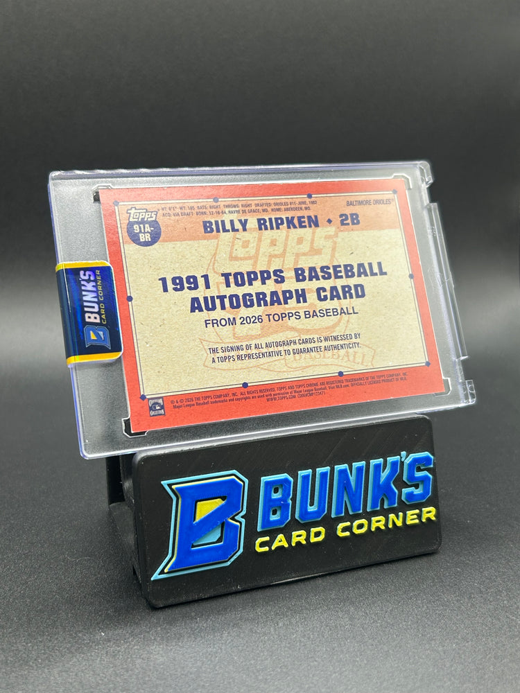 2026 Billy Ripken 1991 Topps Auto 3/10