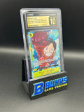 Monkey D. Luffy Super Rare Parallel OP07-109 CGC Pristine 10 Japanese