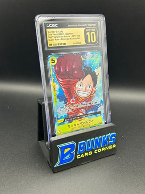 Monkey D. Luffy Super Rare Parallel OP07-109 CGC Pristine 10 Japanese