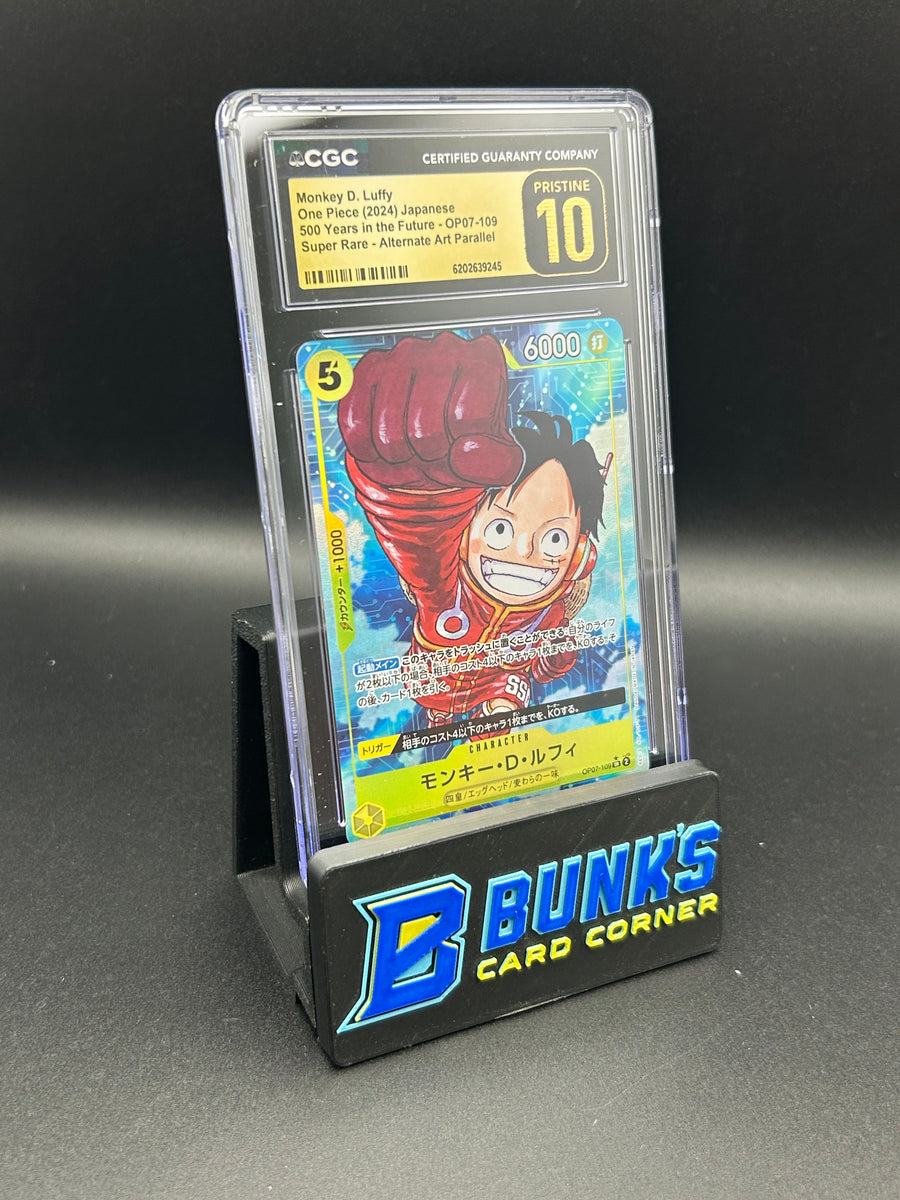Monkey D. Luffy Super Rare Parallel OP07-109 CGC Pristine 10 Japanese