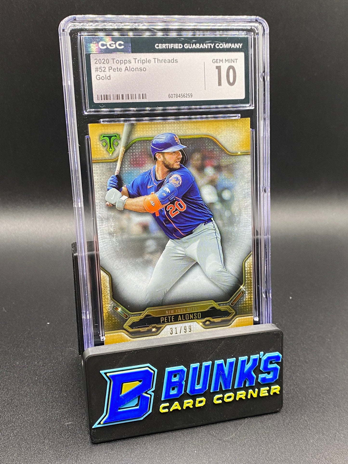 2020 Pete Alonso Gold 31/99 CGC 10