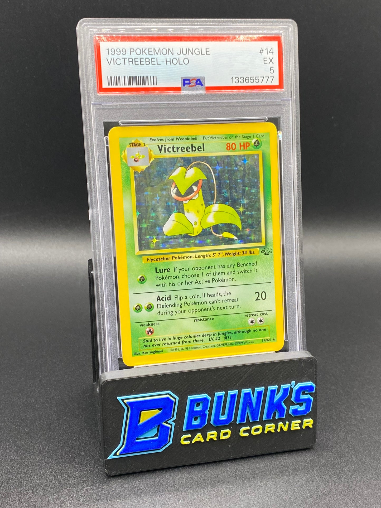 Victreebel Holo Jungle PSA 5